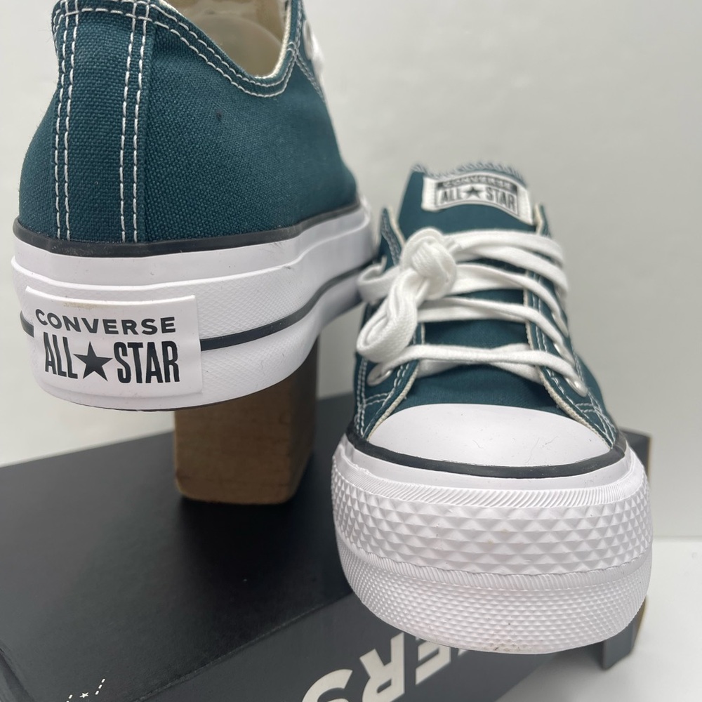 Converse Women's CTAS LIFT OX
DARKLY JADED/WHITE/BLACK Canvas Platform Sneakers - Picture 6 of 16